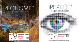 &AElig;onome&trade; gold prize and iPeptide&trade; Bronze Prize Awarded at the 19th BSB Innovation Award&reg;&mdash;2021